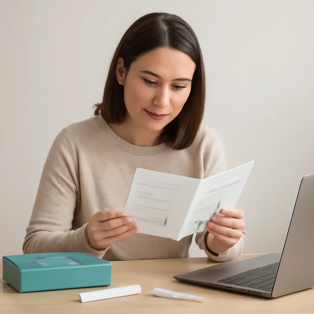 Review microbiome test privacy information before submitting an at-home sample