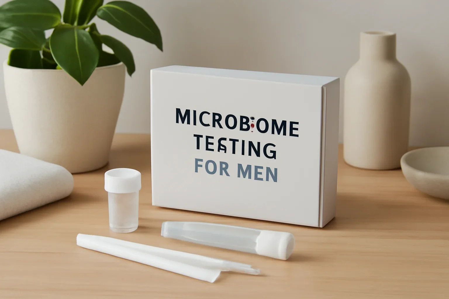 Microbiome Testing for Men overview for at-home gut microbiome testing
