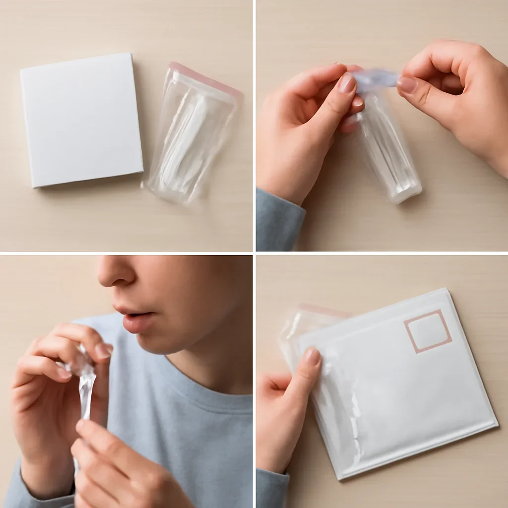 At-home sample collection and return steps for microbiome test Boston