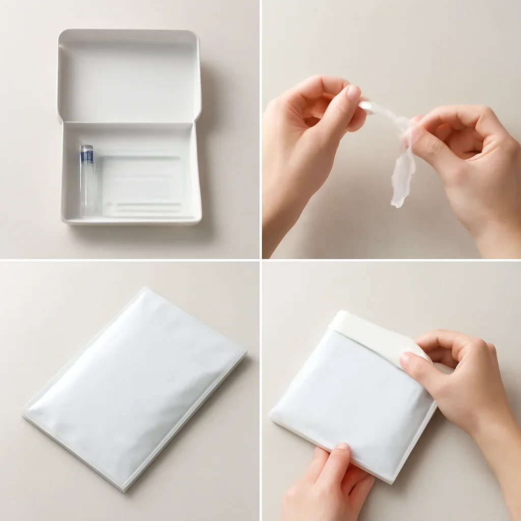 At-home sample collection and return steps for microbiome test Chula Vista