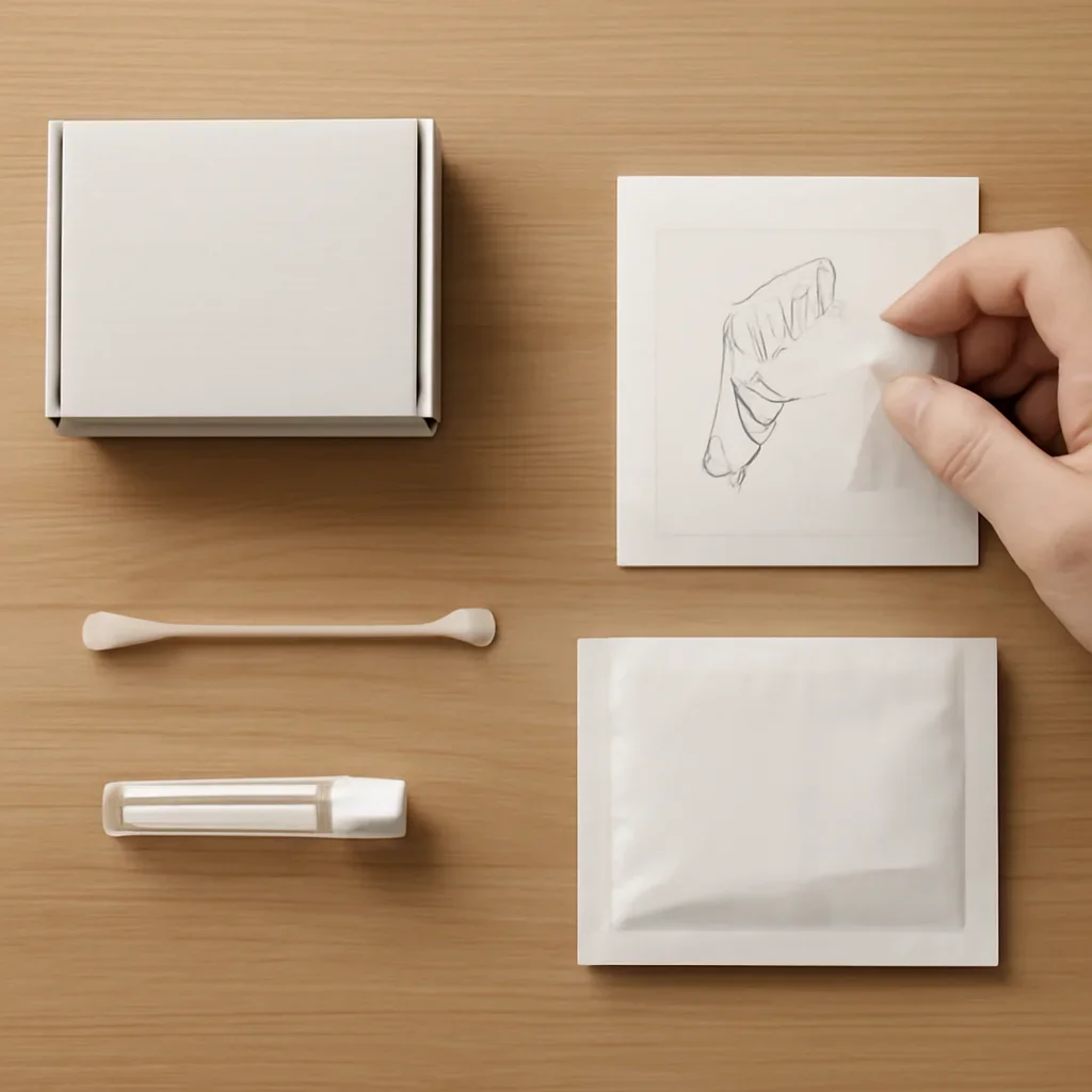 At-home sample collection and return steps for microbiome test Des Moines