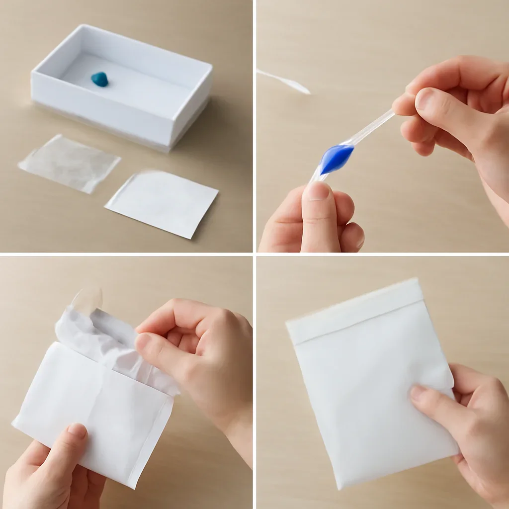 At-home sample collection and return steps for microbiome test El Paso