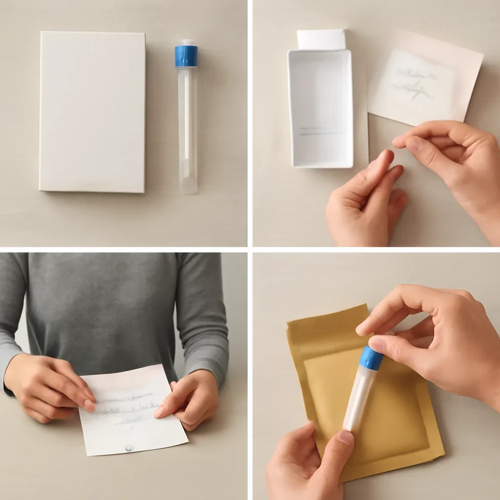 At-home sample collection and return steps for microbiome test Fort Wayne