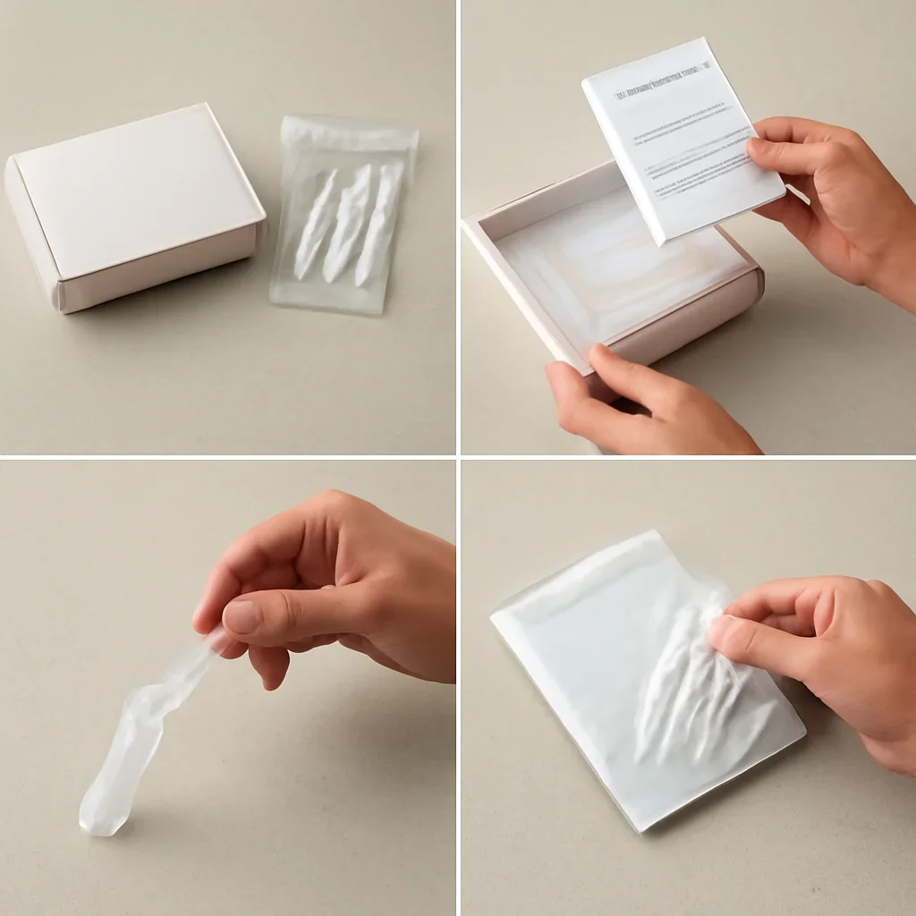 At-home sample collection and return steps for microbiome test Madison