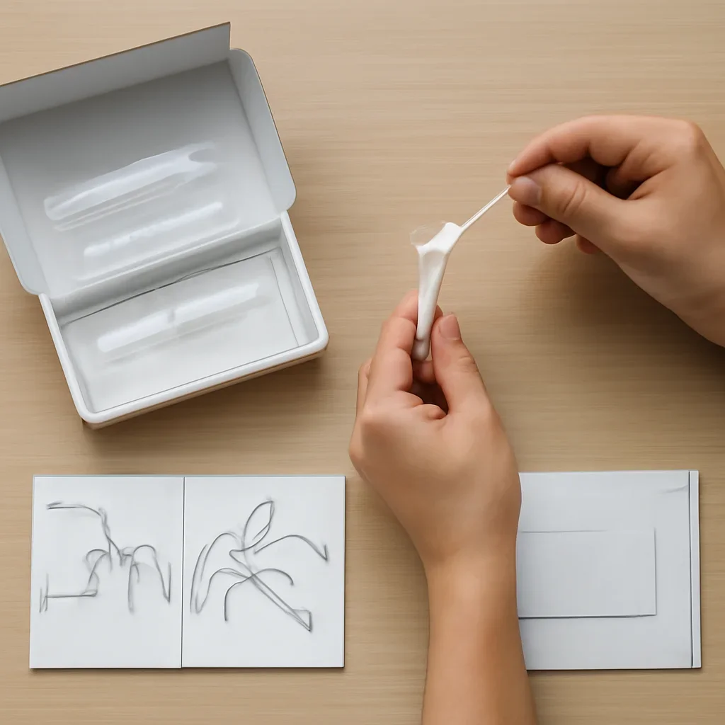 At-home sample collection and return steps for microbiome test Modesto