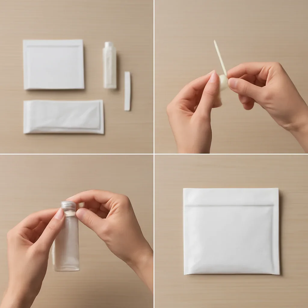 At-home sample collection and return steps for microbiome test New Orleans
