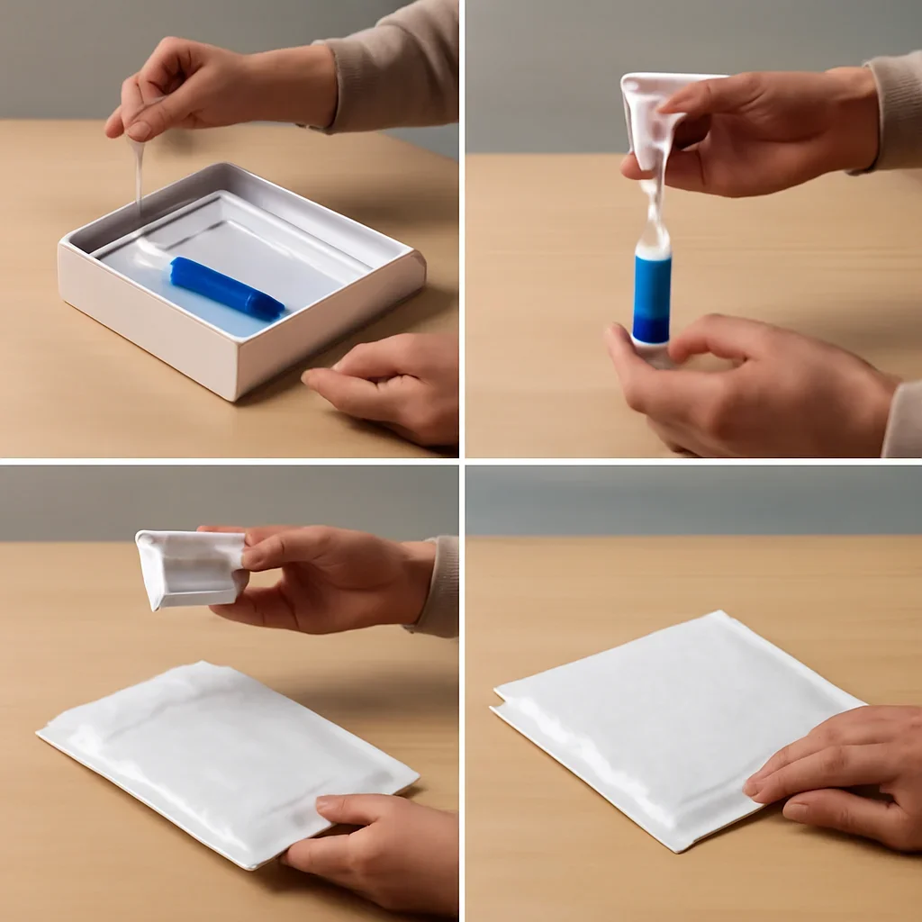 At-home sample collection and return steps for microbiome test New York City