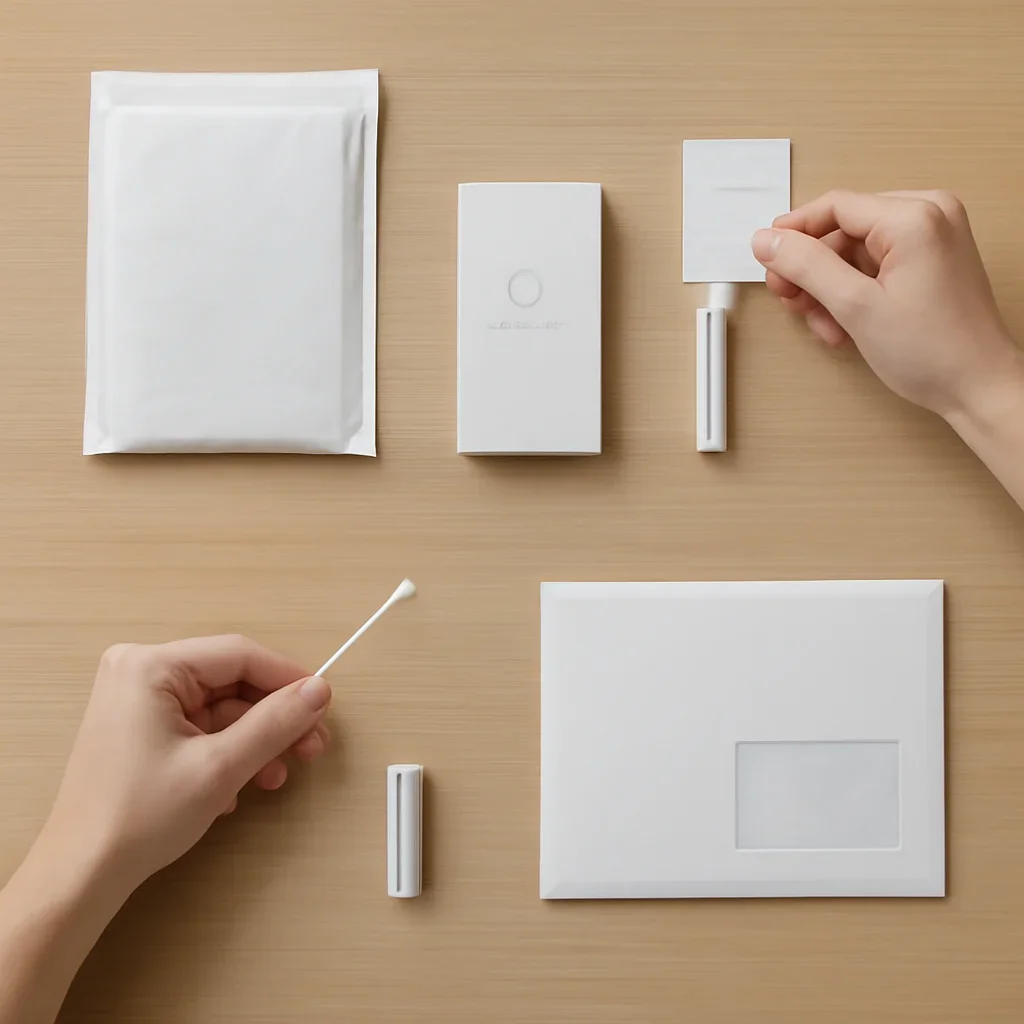 At-home sample collection and return steps for microbiome test Norfolk