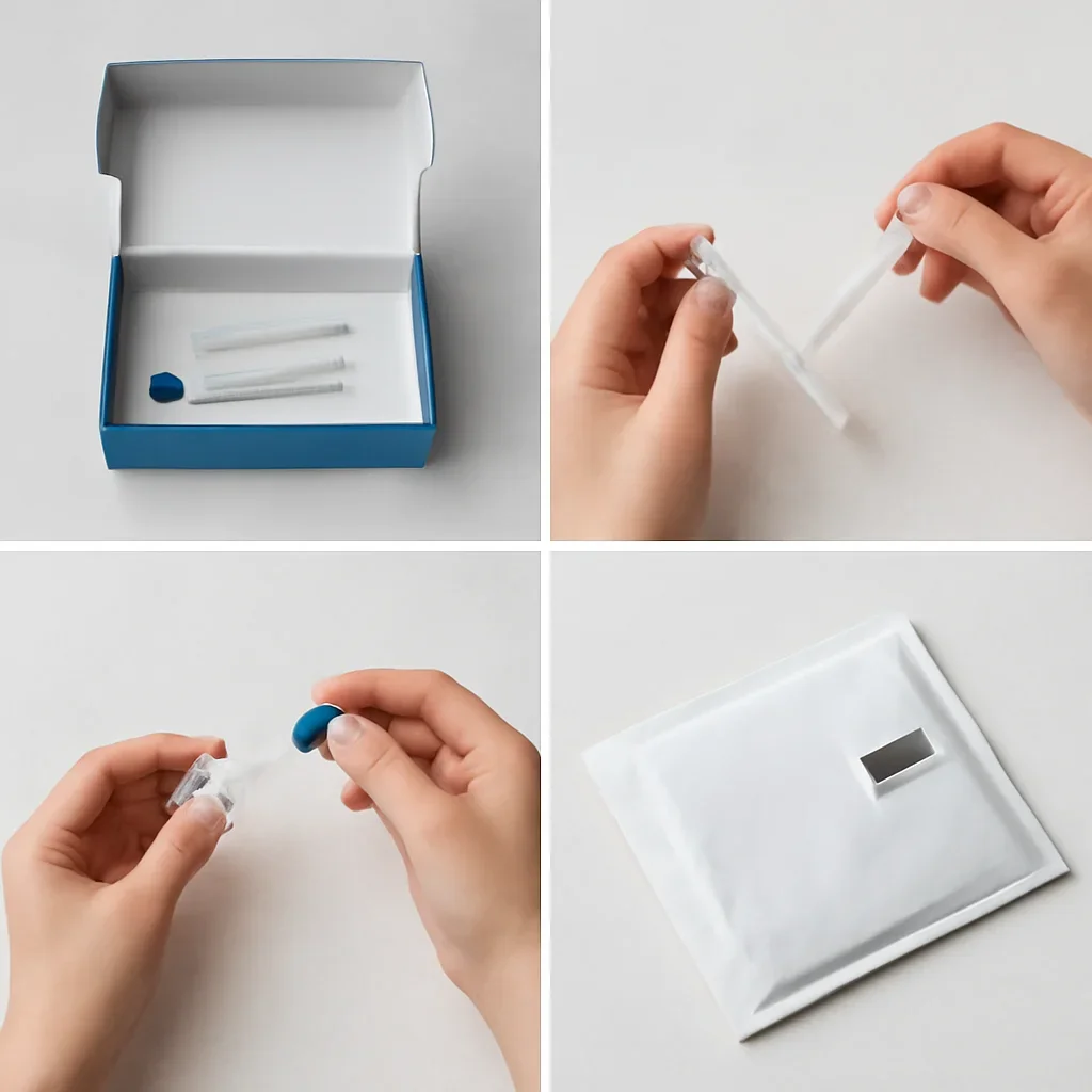 At-home sample collection and return steps for microbiome test Oklahoma City