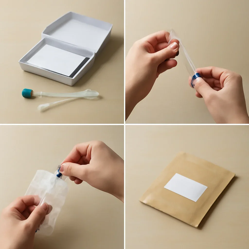 Gut microbiome test home sample collection and return process for Omaha customers