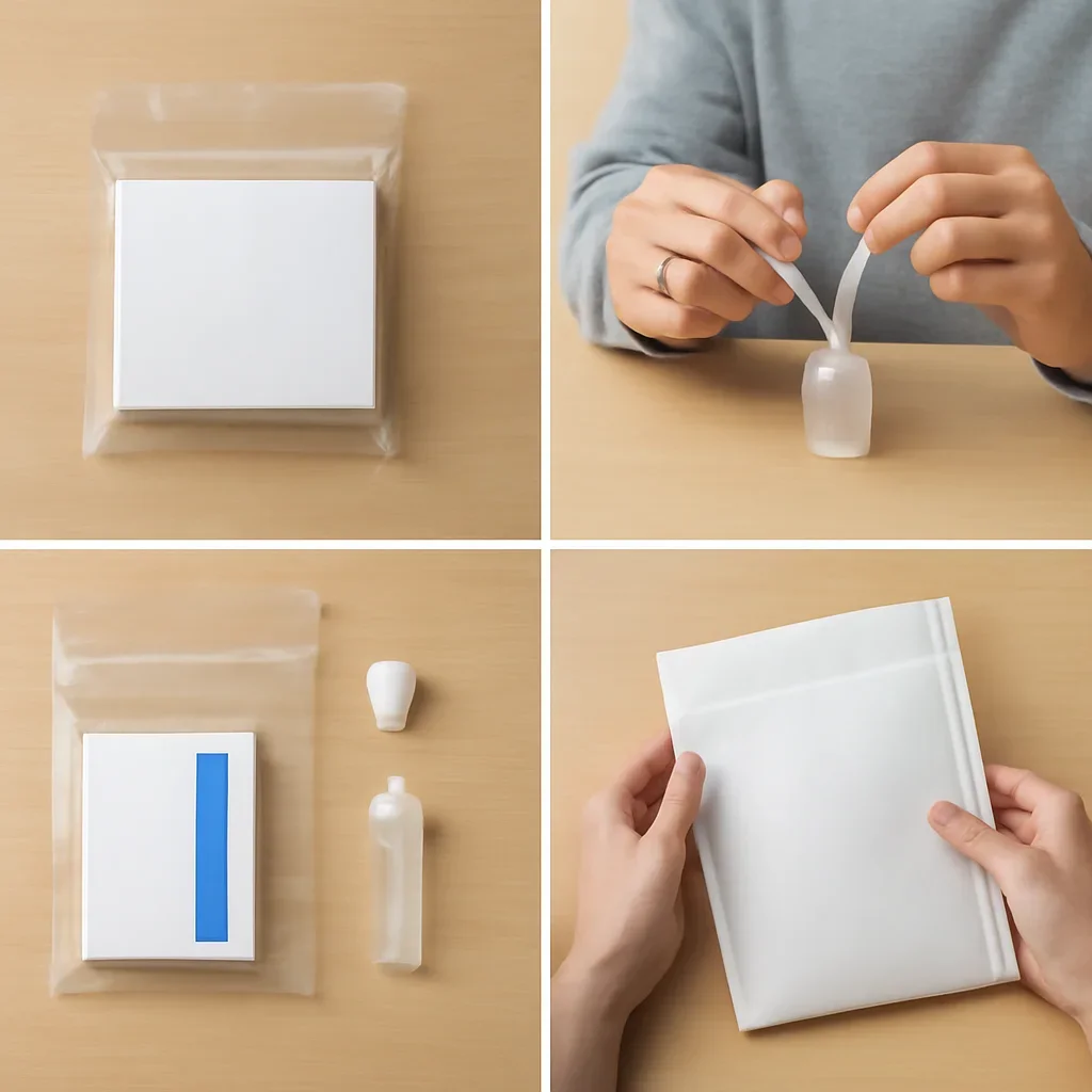 At-home sample collection and return steps for microbiome test Raleigh