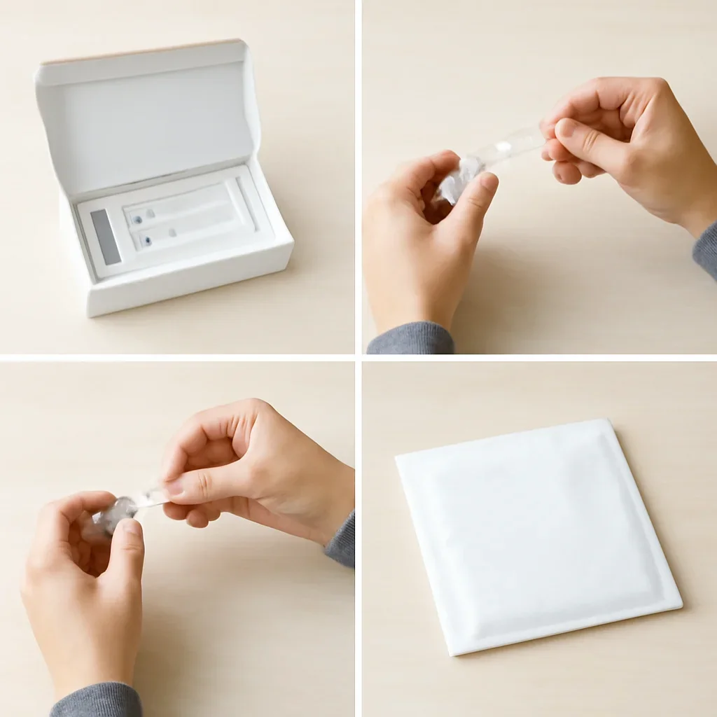 At-home sample collection and return steps for microbiome test Riverside