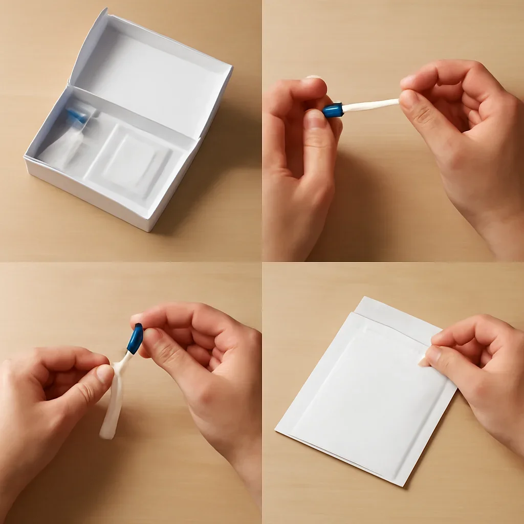At-home sample collection and return steps for microbiome test Virginia Beach