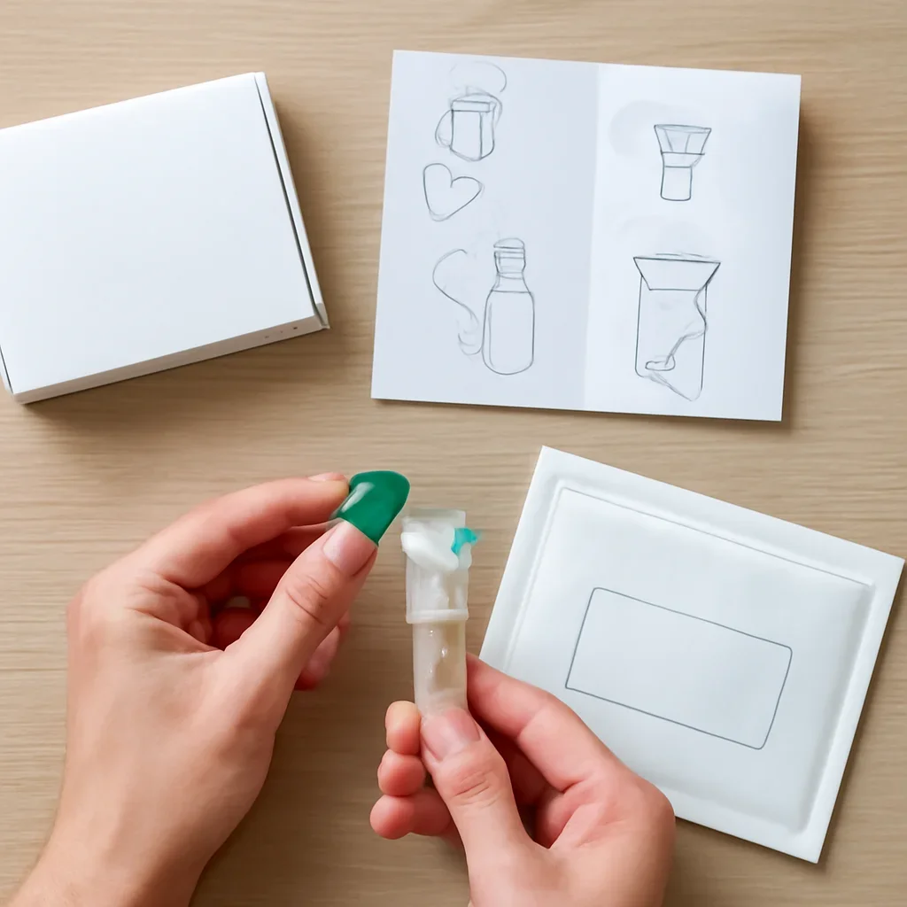 At-home sample collection and return steps for microbiome test Winston-Salem