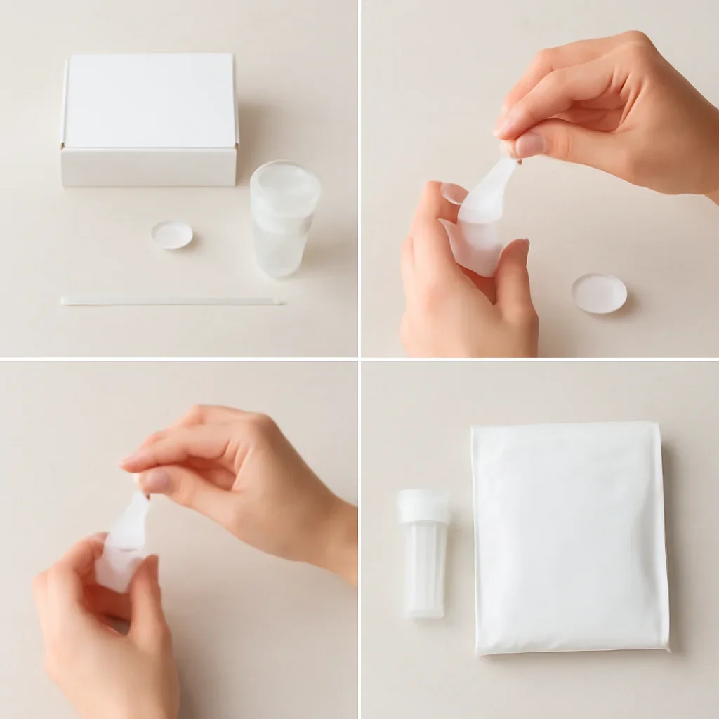 At-home sample collection and return steps for best gut health test