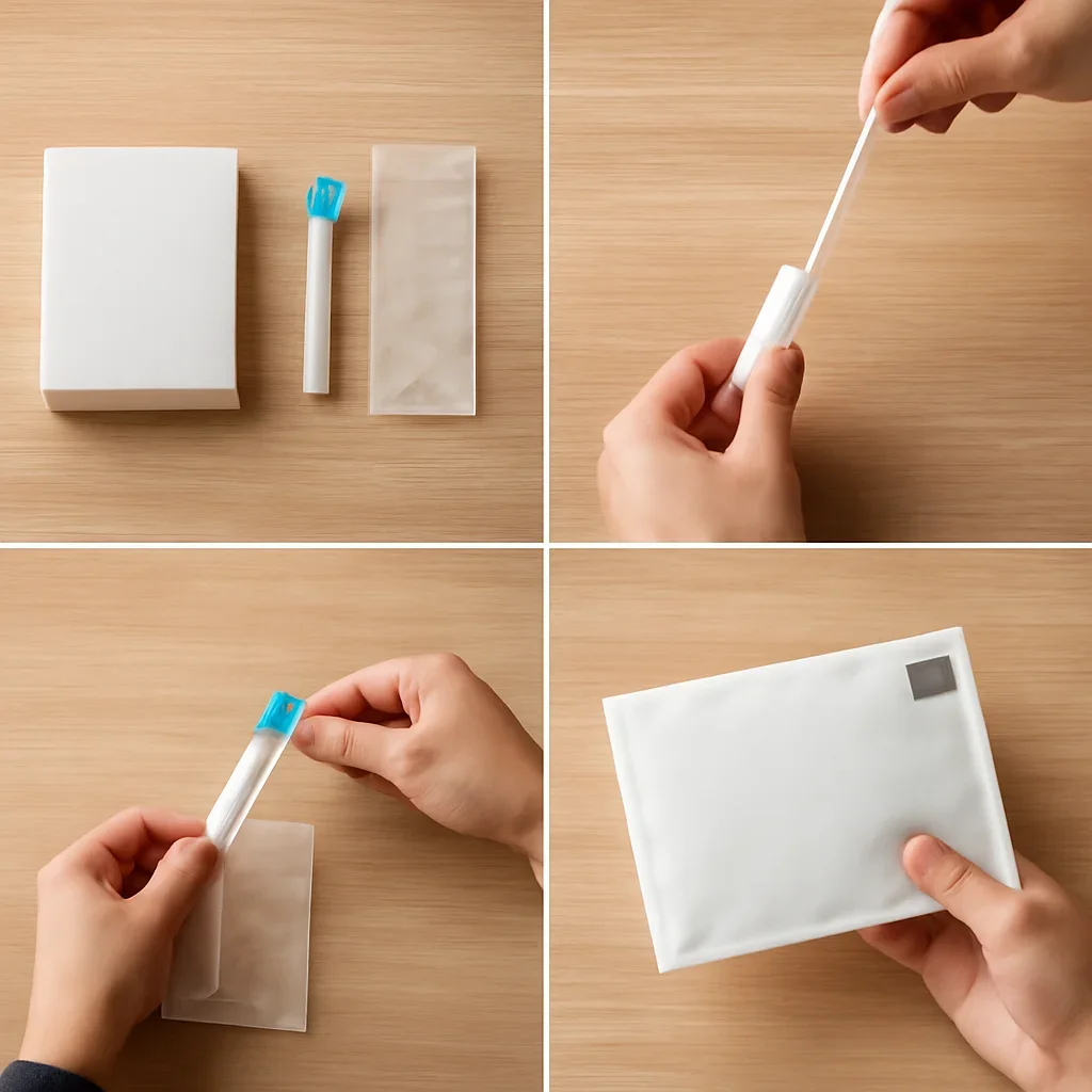 At-home sample collection and return steps for microbiome test FAQ