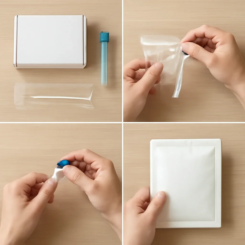 At-home sample collection and return steps for microbiome test report