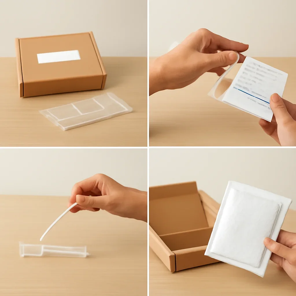 At-home sample collection and return steps for microbiome science