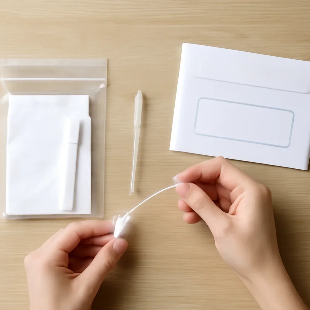 At-home sample collection and return steps for microbiome test Tennessee