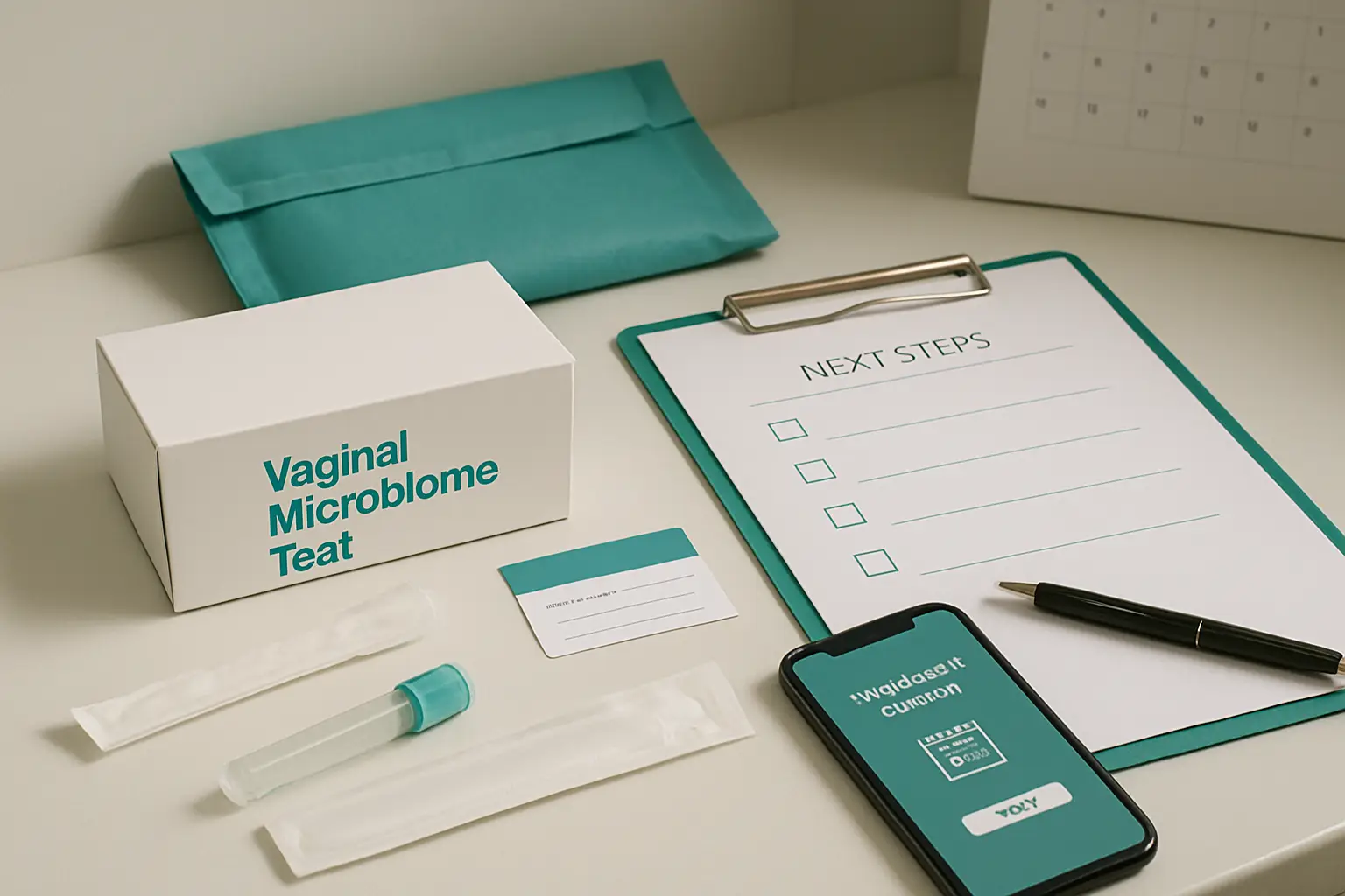 Private at-home vaginal microbiome kit with a clear next-steps checklist